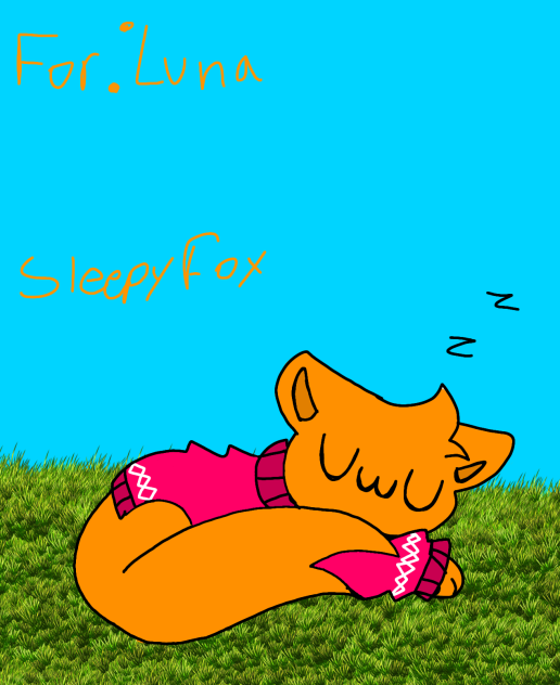 sleepy fox