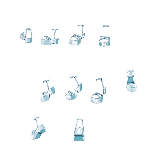 White Y2K Platform sandals