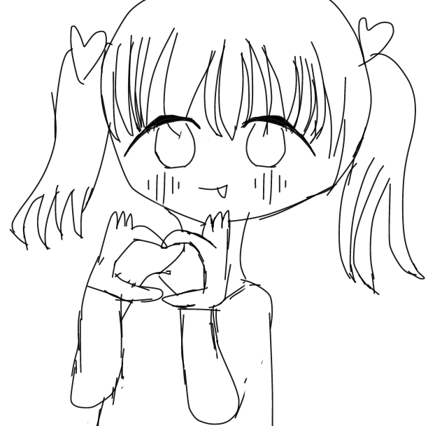 ハート💛(落書き)