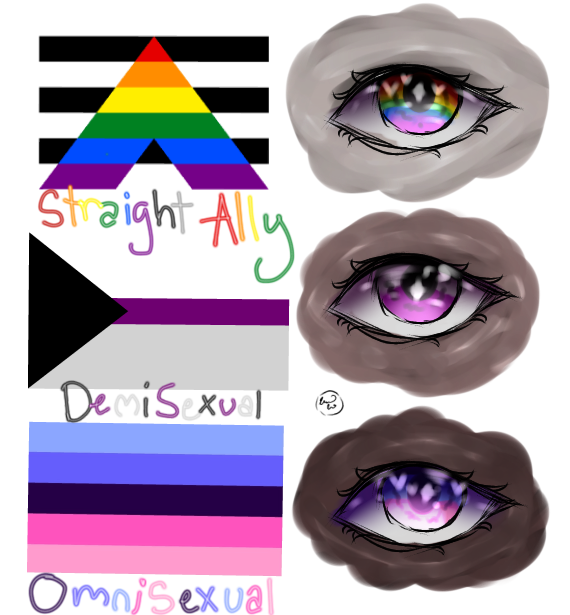 LGBTQ+ Flags as Eyes 4