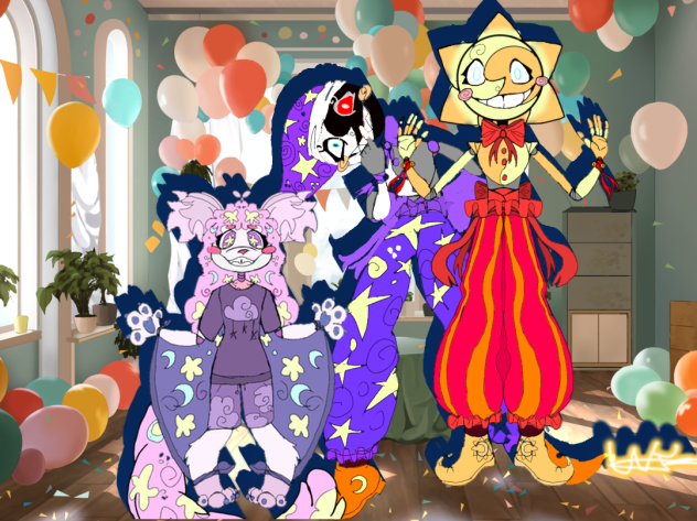 Sun,moon,and blanky! #fnaf