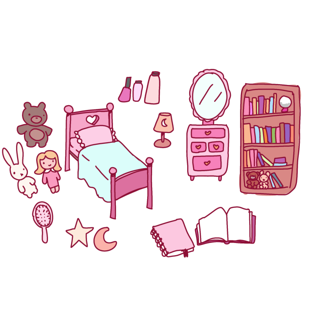 cute bedroom doodles - ibisPaint