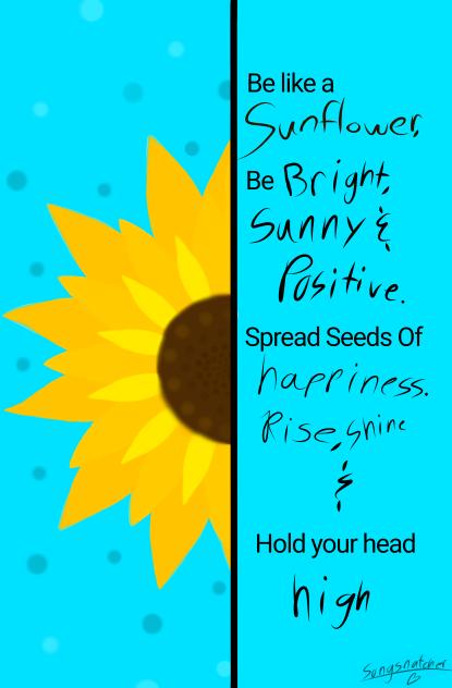 Sunflower quote