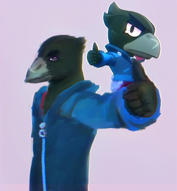 Crow from brawl stars (4 @NotNocidk )