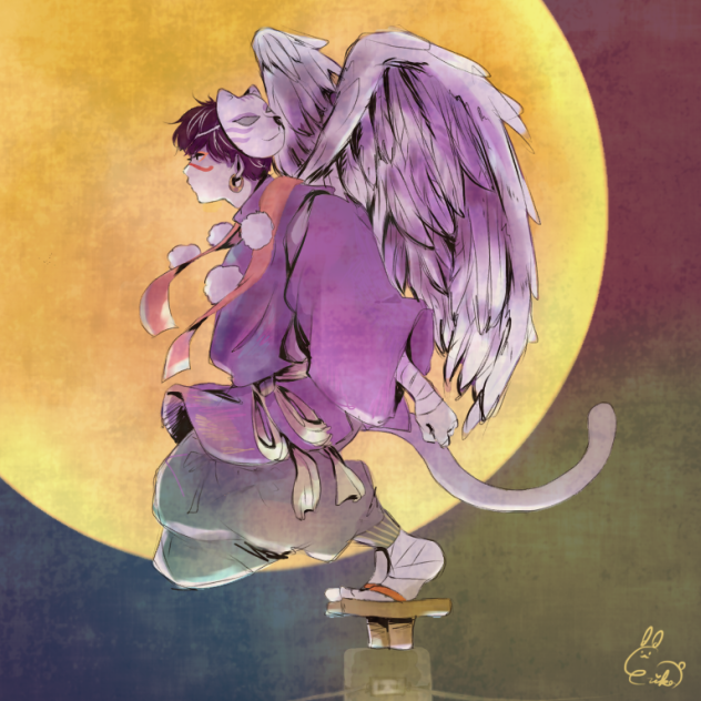 夜空に羽ばたく一松