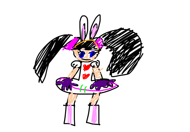 Omegabone in her Dame Da Ne outfit