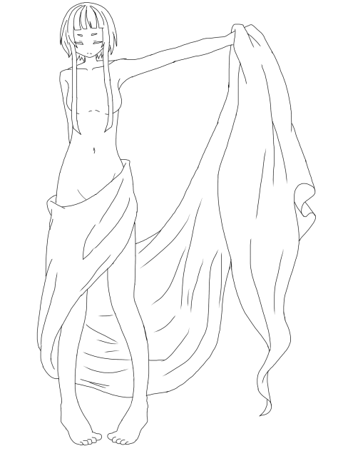 線画塗ってください