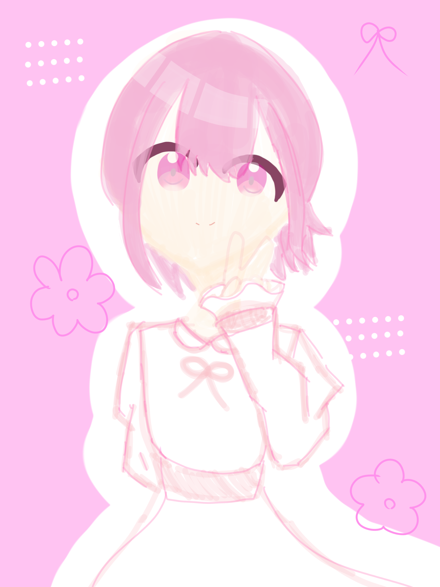 ホ*ビ様 手描きイラスト　ピンク 🩷 - ibisPaint