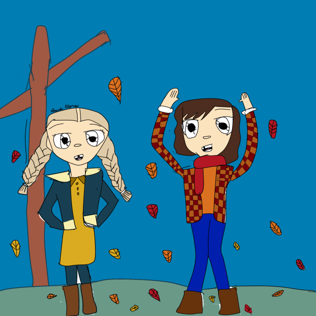 Girls in Autumn