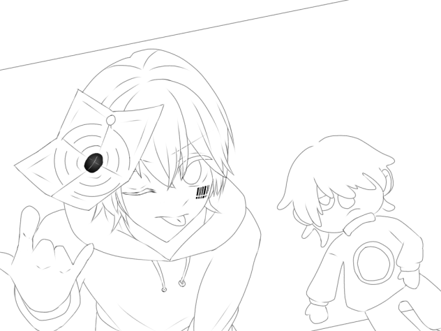 ロキ verまふまふ 【線画】