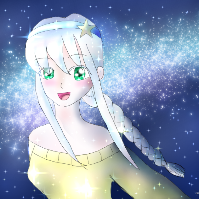 ゆきうさぎ様のオリキャラ、星川結希乃ちゃんを描かせて頂きました！