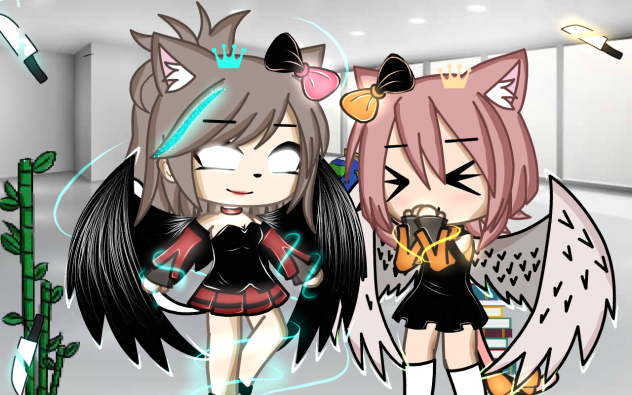 two little devils🥺💙🧡 - ibisPaint