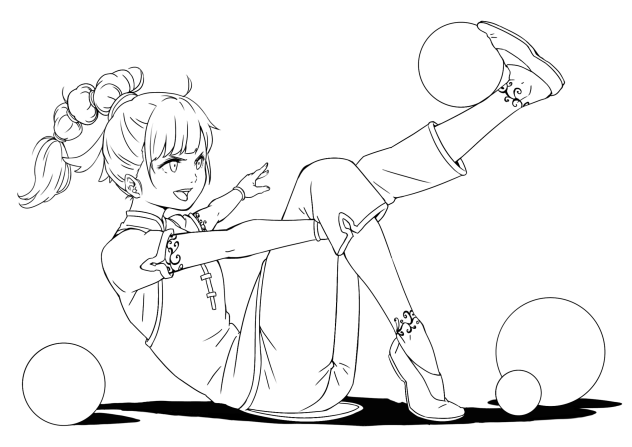 ☆デェレレレレ…レン！点数は………18点(100点満点中)☆(線画)