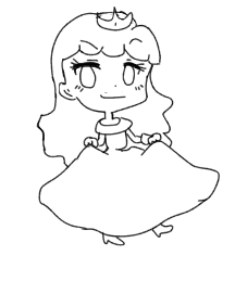 生意気姫 塗り絵にお使いください