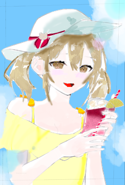 こはねちゃん(咲まー♪さんの線画)