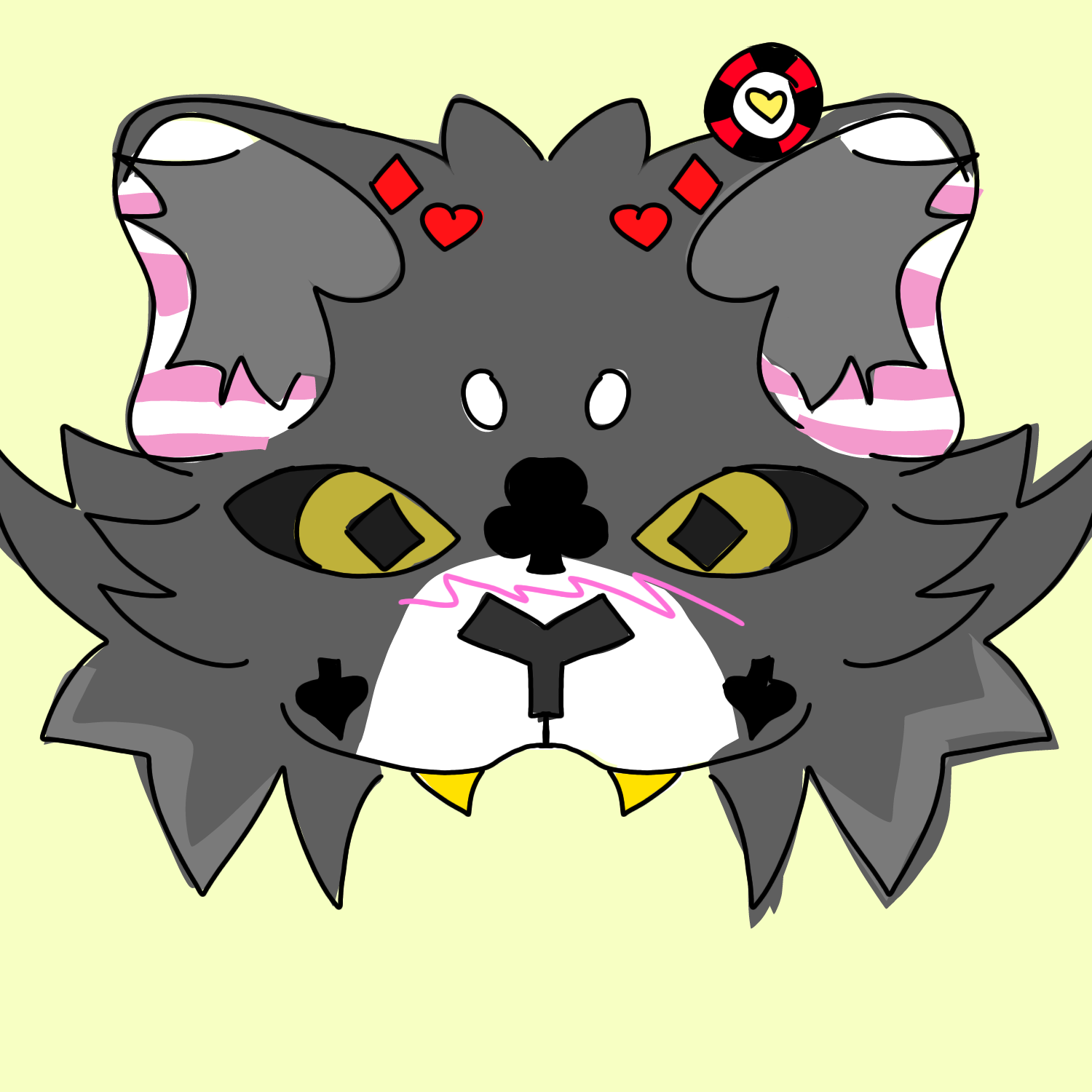 Mask Idea! 🐈‍⬛🎩♦️🍺🟨 - ibisPaint
