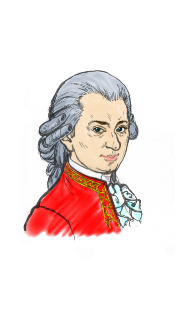モーツァルト イラスト Ibispaint