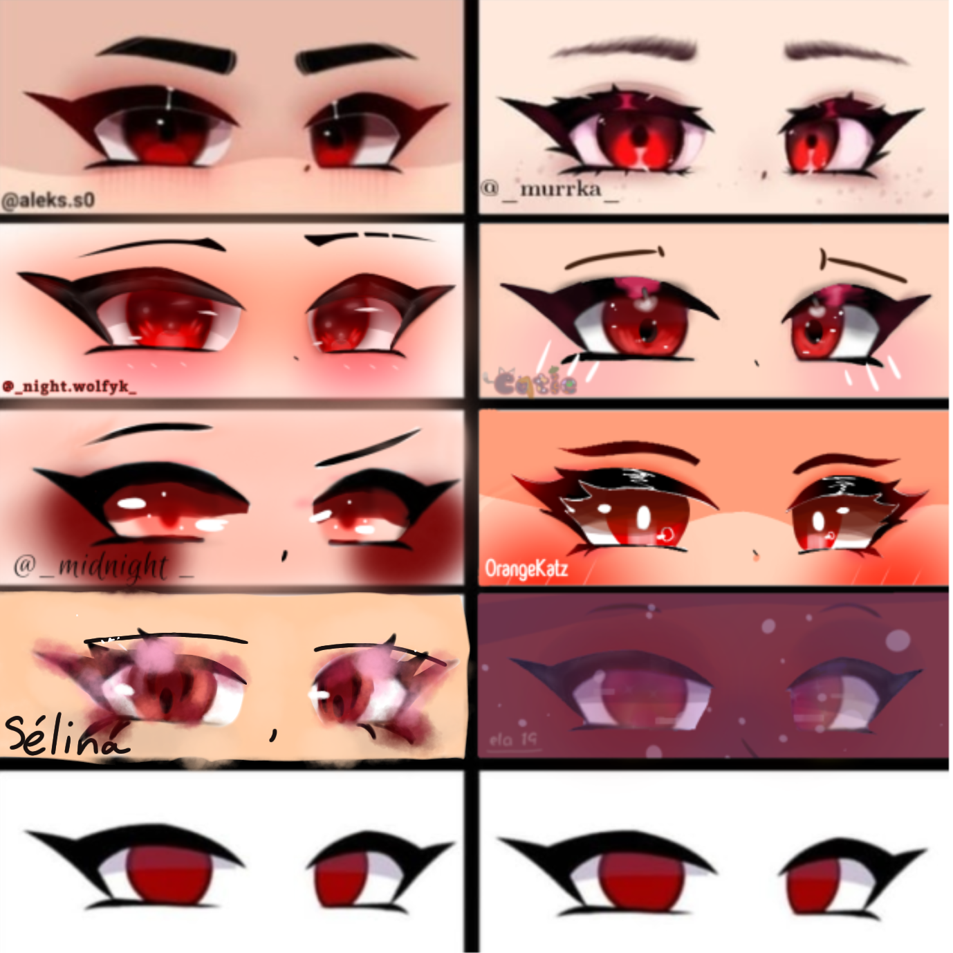 Red eye collab - ibisPaint