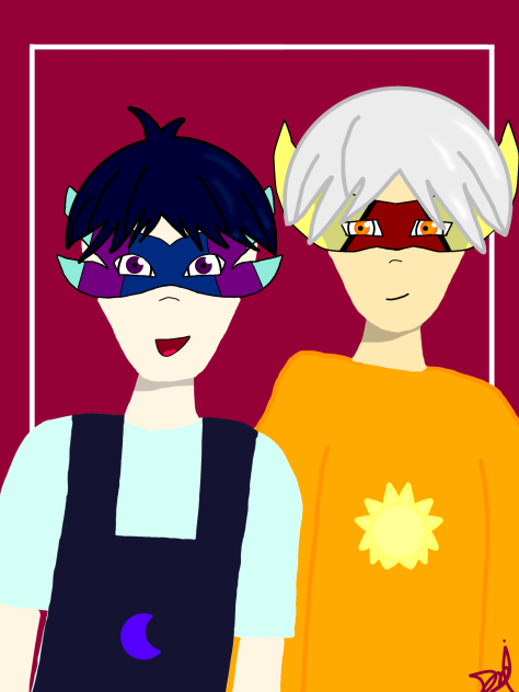 Moon and Sun - ibisPaint
