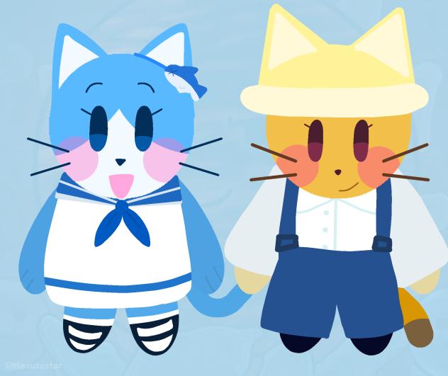 Katey and Hazelnut plushies