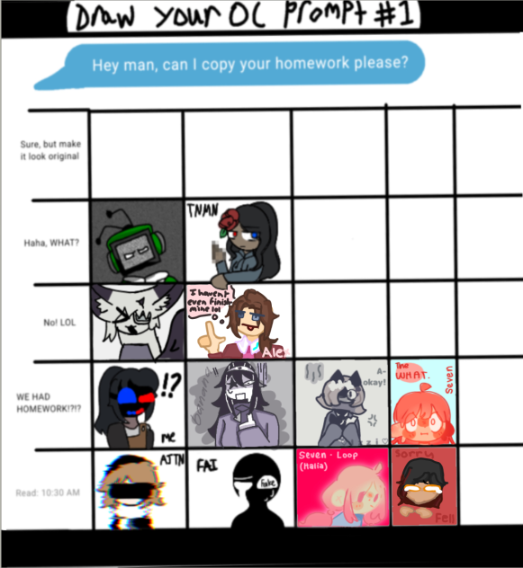 Draw your Oc prompt (Fell)