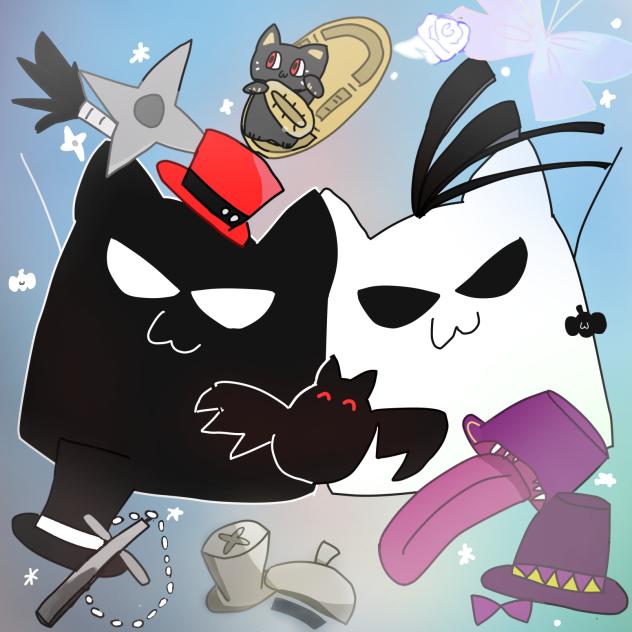 ハッターズ！線画色塗り忘れてました(＞人＜;)