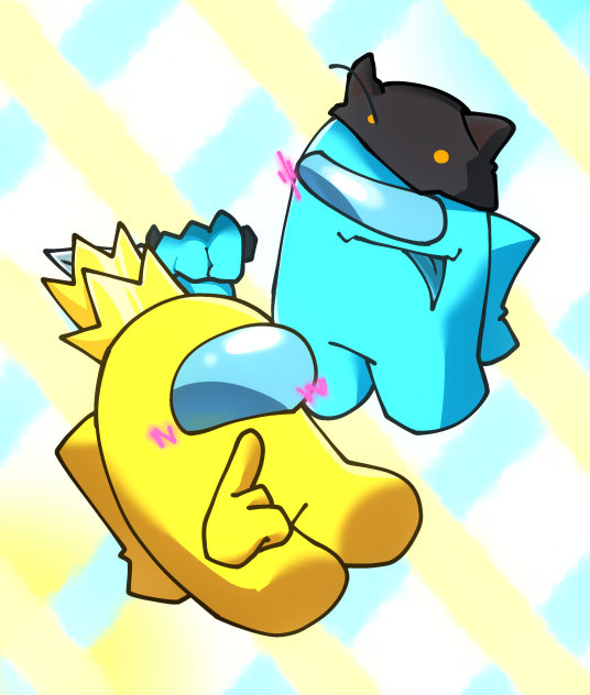Yellow and Cyan(Among us)