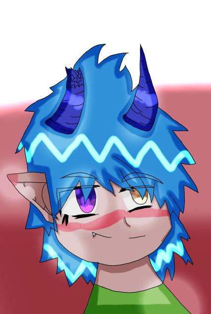 Broken (plus cracked) Horn on a Demon