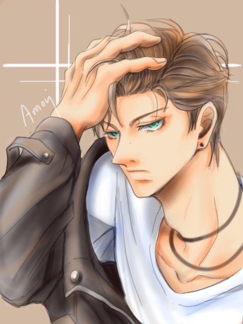 革ジャンと男の子