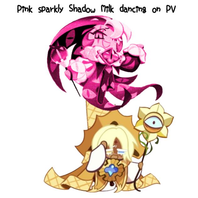 Pink Sparkly Shadow Milk Dancing on Pv