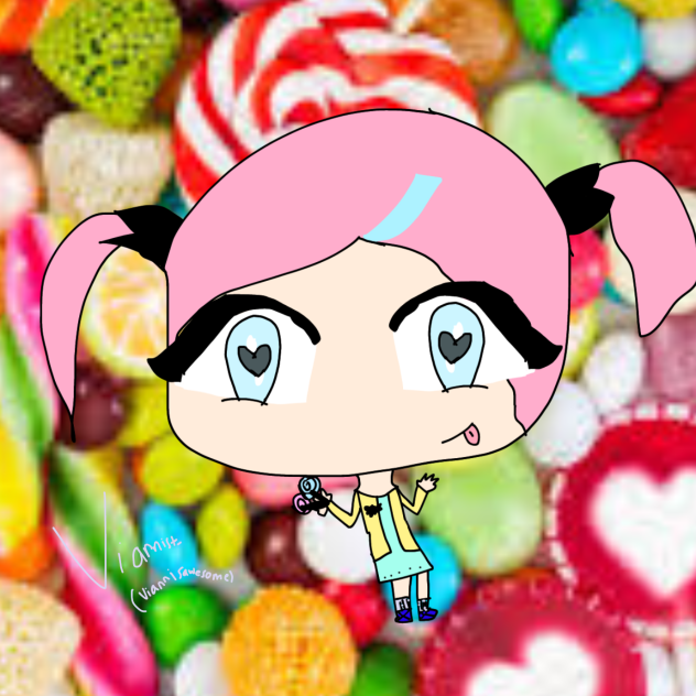 Candy girl art piece ibisPaint