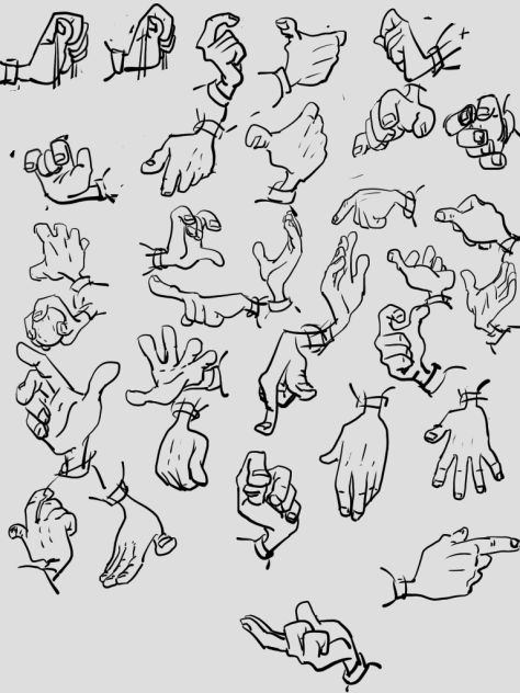 Practice draw hand on phone no pen Ibis