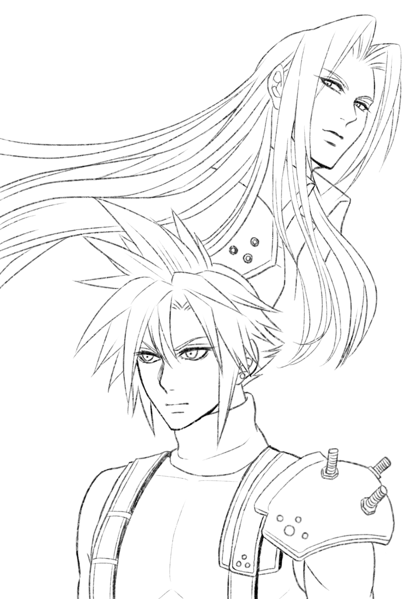 FF7 線画 - ibisPaint