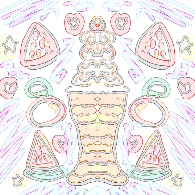 本気で描いたパフェ！