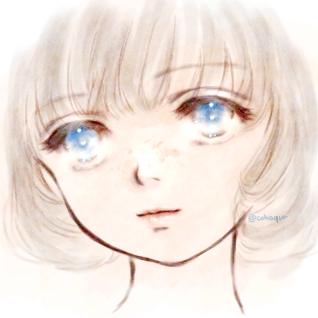 そばかすの女の子。