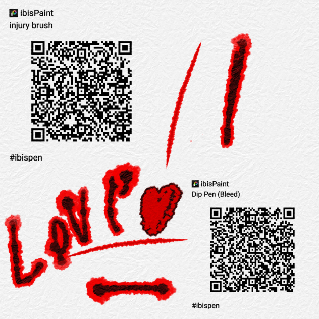 blood brushes ibisPaint