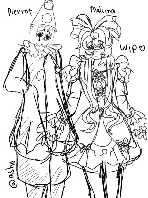 Pierrot and malvina wip