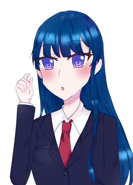 青髪の女の子