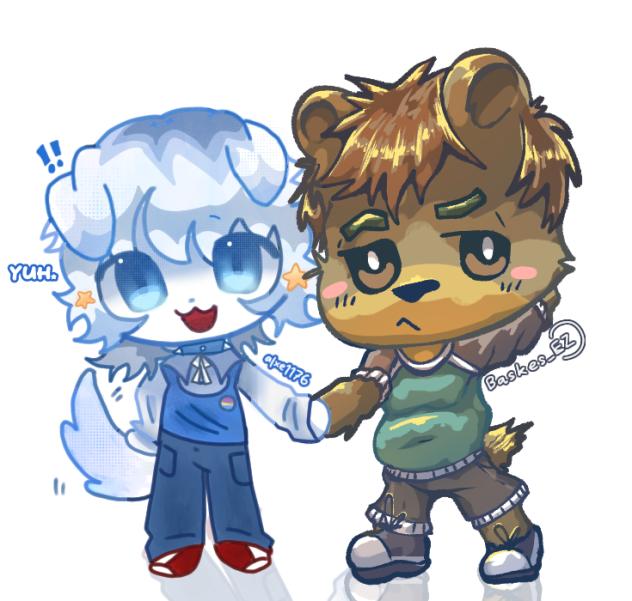 Bear and pup Collab w. Koi_Cafe
