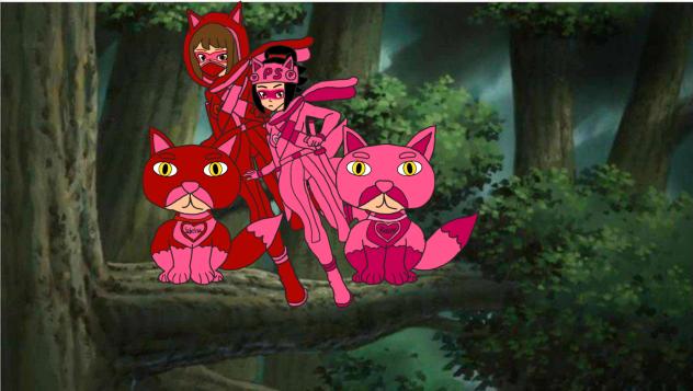 Kitsune Ninja in the Treetop Forest.