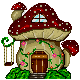 Pixels mushroom house 1