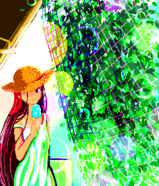 pixel green