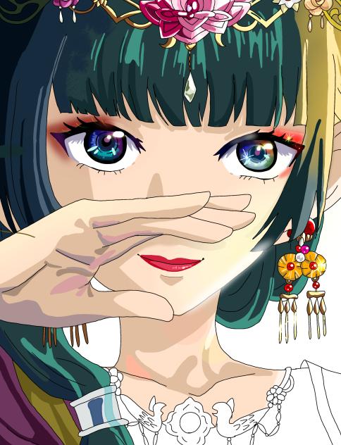 描きかけ　模写