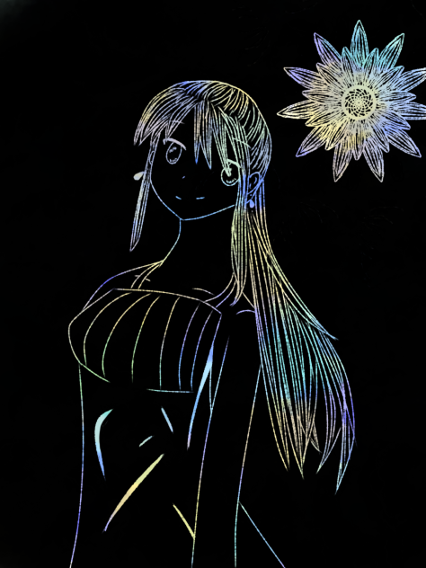 夏の子　スクラッチ