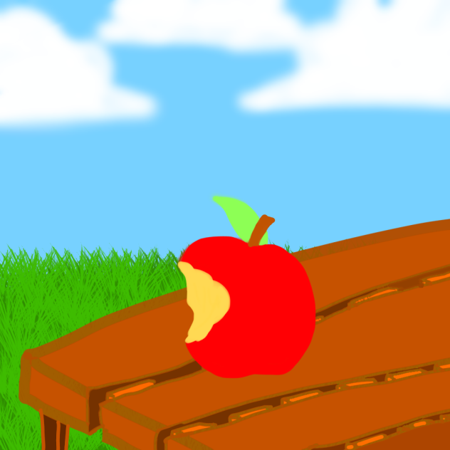 Bitten apple