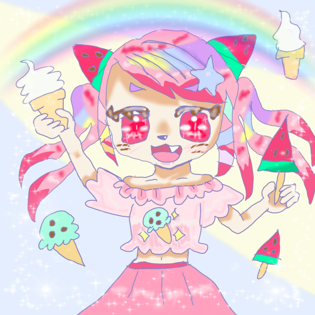 ぱすてるちゃん🌈×アイス🍦