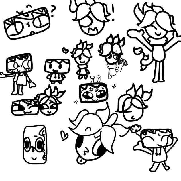 Random fruit cake doodles