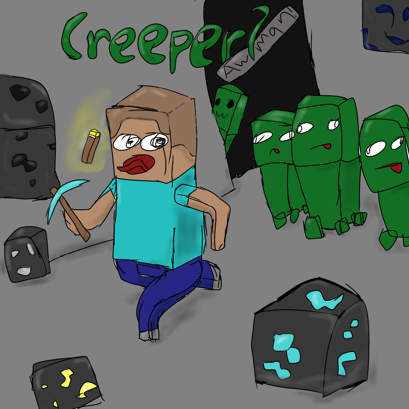 Creeper Aww man ibisPaint