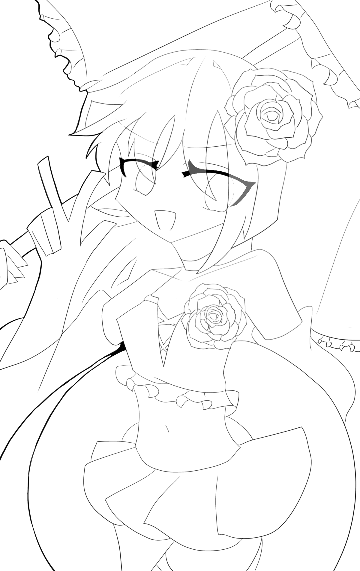 塗り絵 🪼塗り絵大会の線画‼︎ - ibisPaint