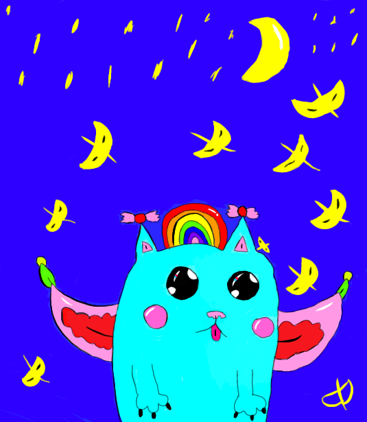 The Night Sky Kitten - ibisPaint